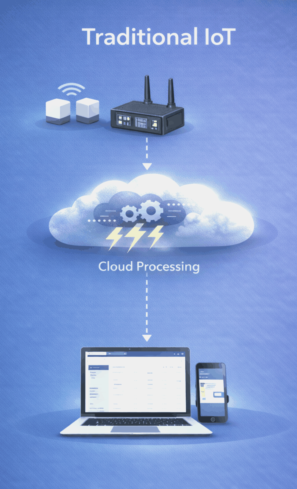 Traditional IoT architecture